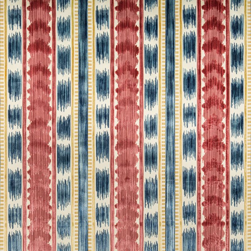 Brunschwig & Fils Fabric 8020117.195 Bayeaux Velvet Red