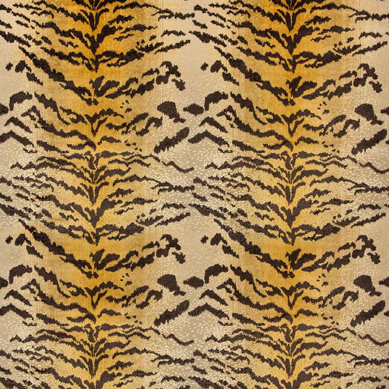 Brunschwig & Fils Fabric 8020118.46 Le Tigre Velvet Cognac