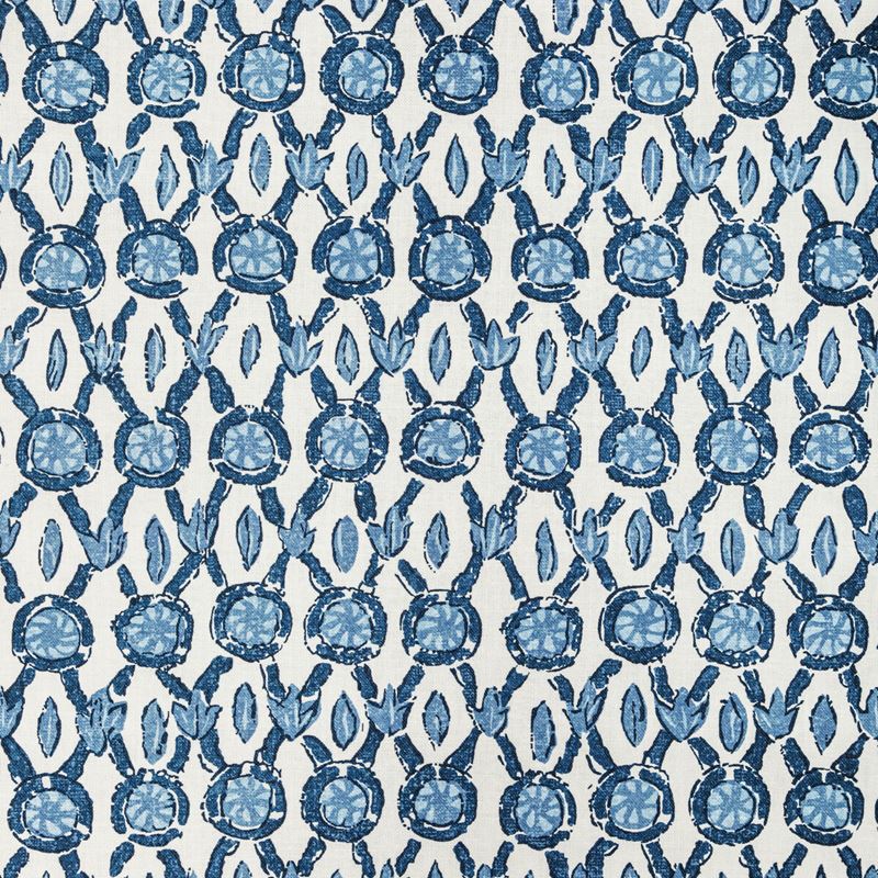 Brunschwig & Fils Fabric 8022103.55 Galon Print Blue