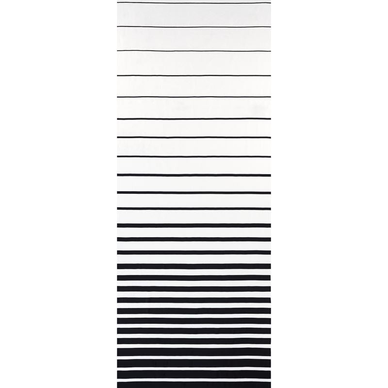 Schumacher Fabric 81142 Ribbon Appliquã‰ Panel Black On Ivory