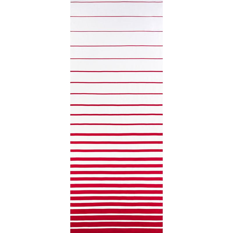 Schumacher Fabric 81143 Ribbon Appliquã‰ Panel Red On Ivory