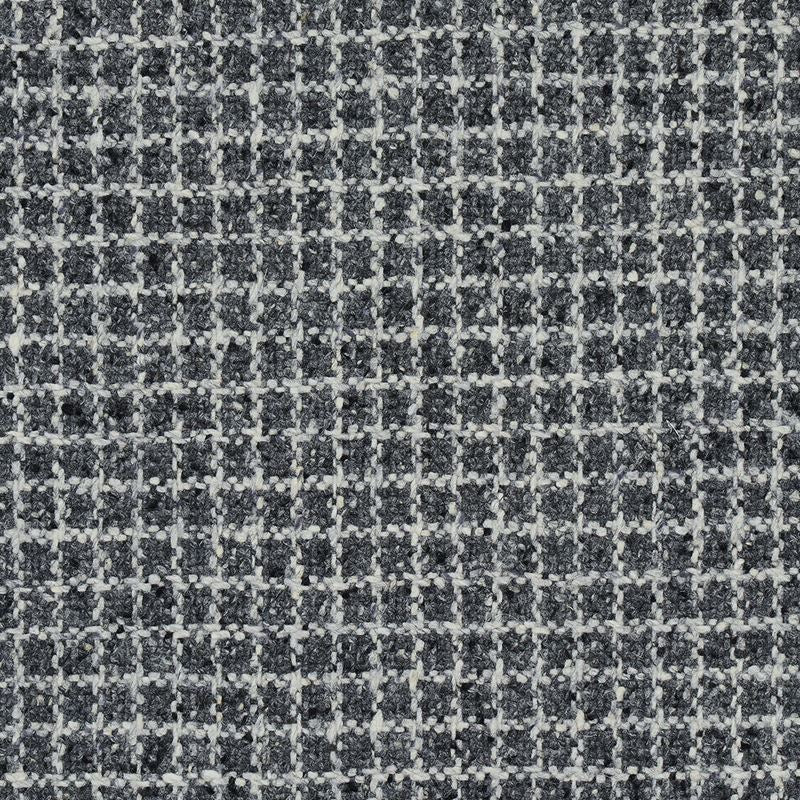 Schumacher Fabric 82352 Hudson Wool Check Grey