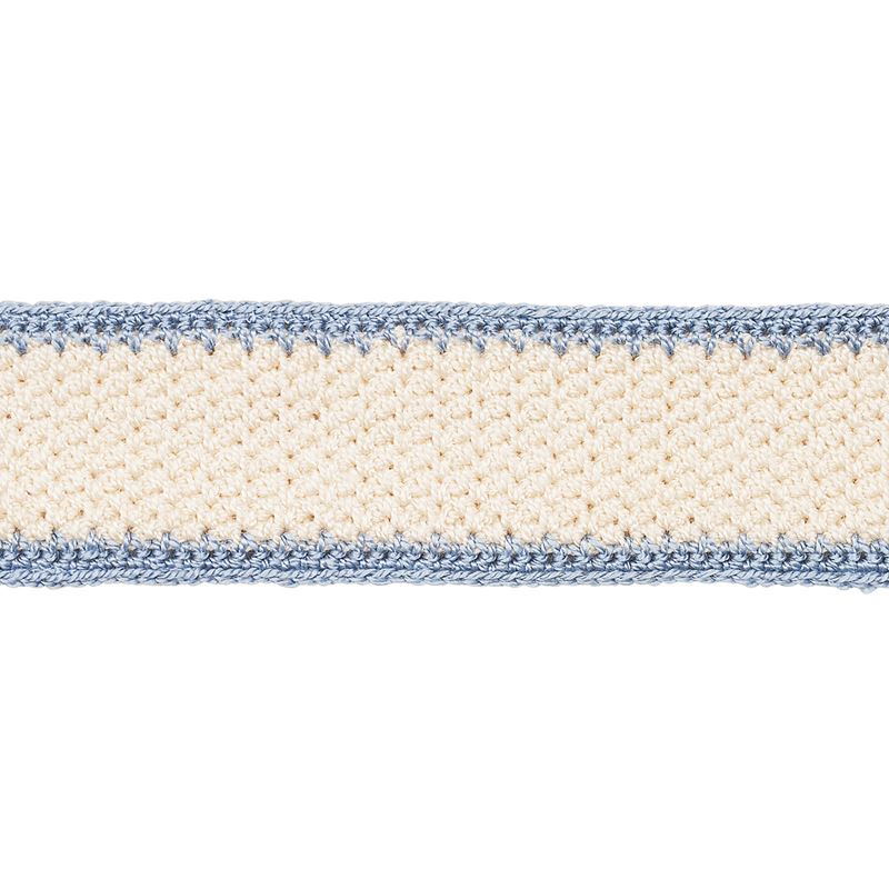 Schumacher Fabric Trim 82672 Sylvia Crochet Tape Cornflower