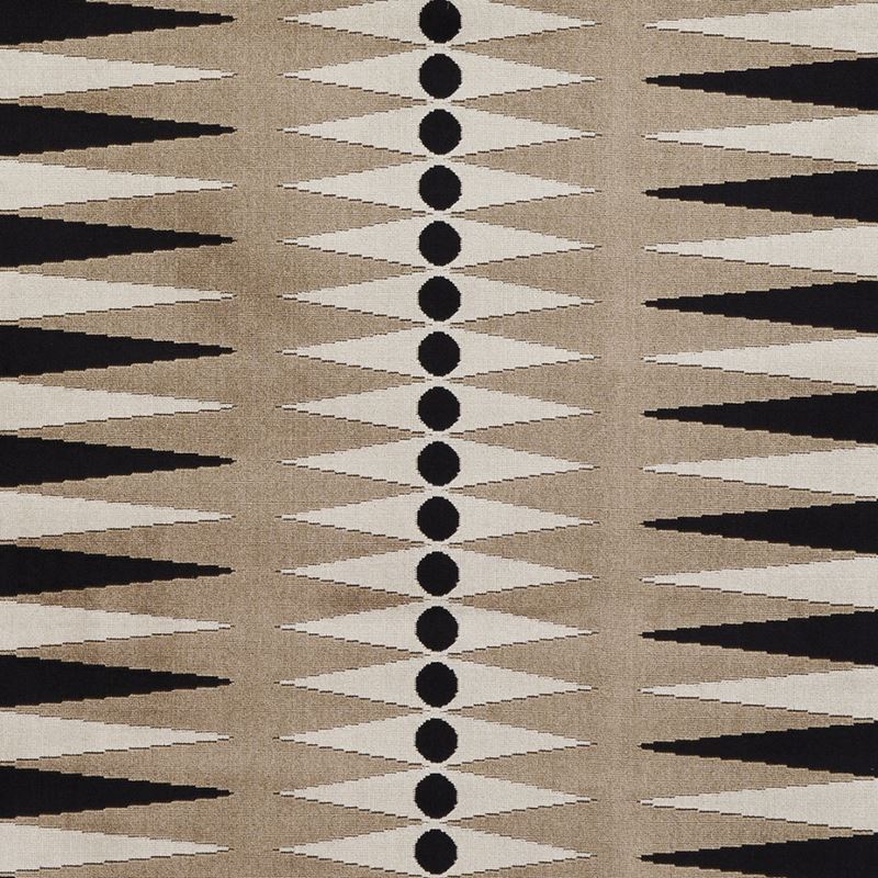 Schumacher Fabric 83201 Backgammon Cut Velvet Neutral