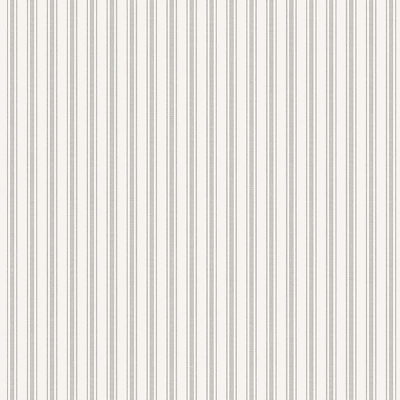Schumacher Wallpaper 8872 Aspã– Stripe Stone