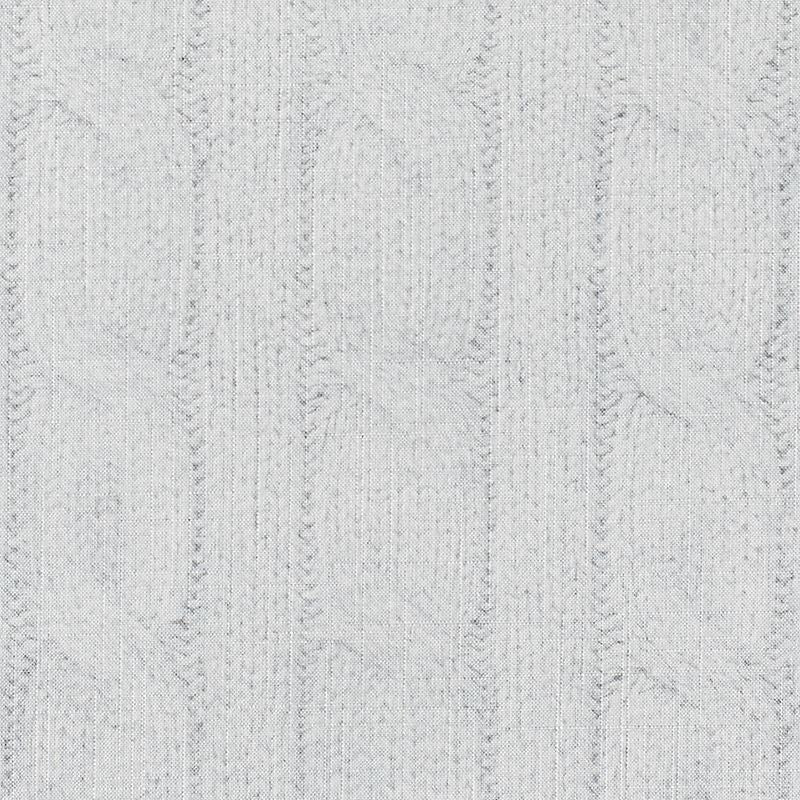 Phillip Jeffries Wallpaper 9063 Cable Knit Cozy White on Cotton Canvas Linen