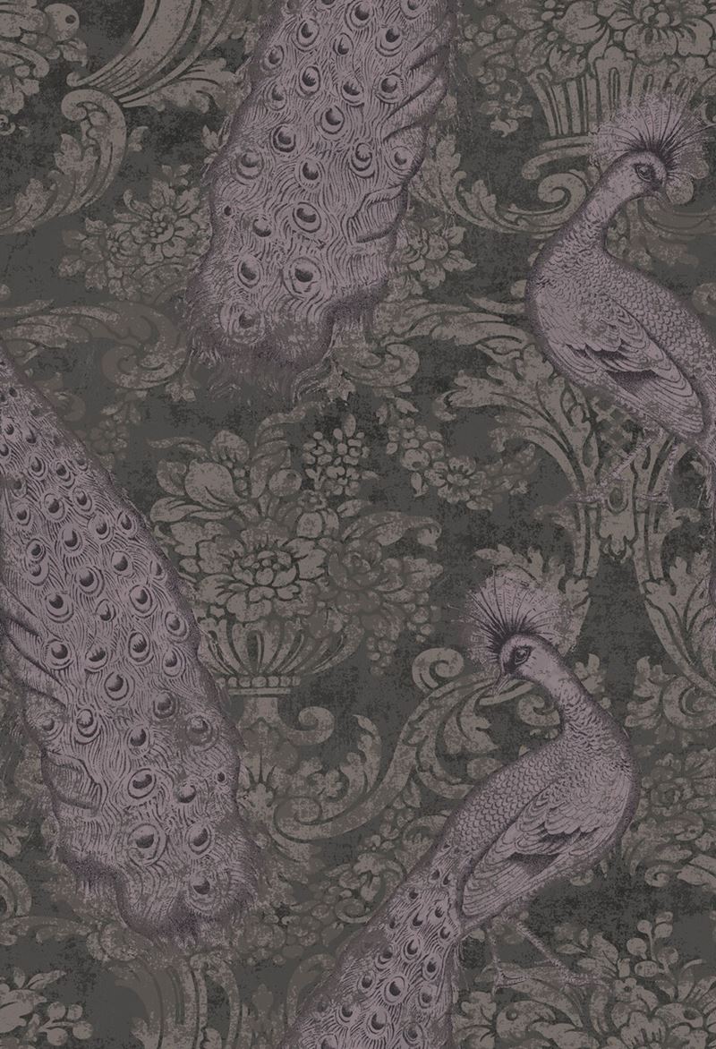 Cole & Son Wallpaper 94/7040.CS Byron Amythest and Charcoal