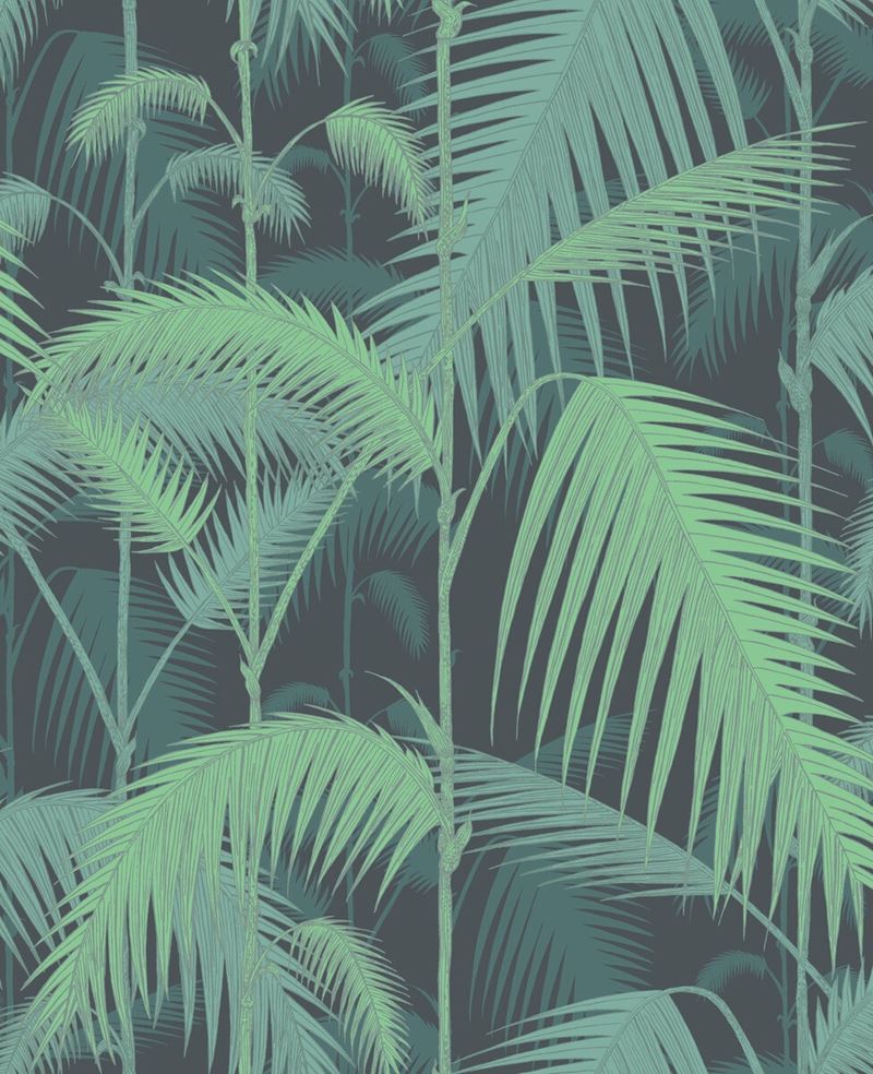 Cole & Son Wallpaper 95/1003.CS Palm Jungle Green/Black