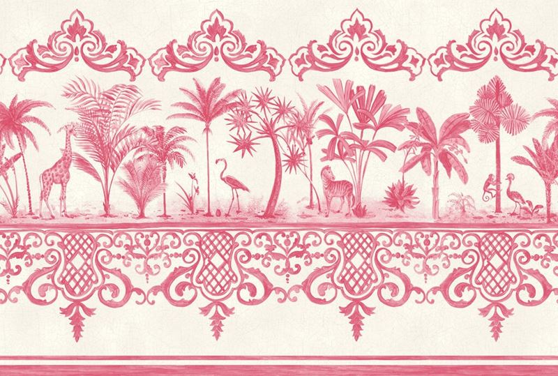 Cole & Son Wallpaper 99/10046.CS Rou Border Rose Pink