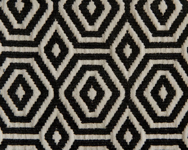 Scalamandre Fabric A9 0010GEOM Geometric Drops Sexy Black