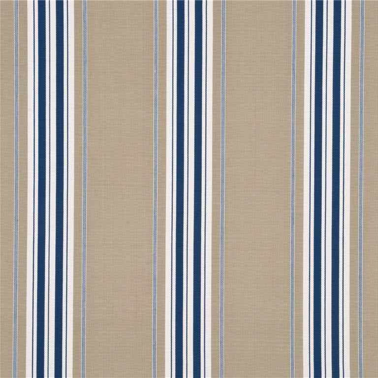 G P & J Baker Fabric BF10447.1 Sherbourne Stripe Indigo