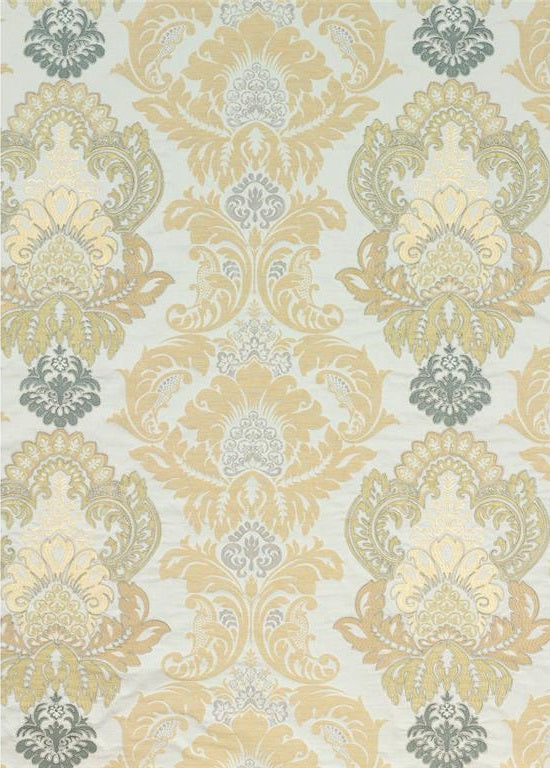 G P & J Baker Fabric BF10509.3 Waterford Damask Bronze/Natural
