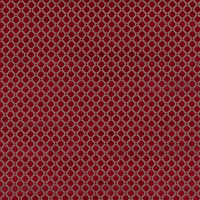 G P & J Baker Fabric BF10826.450 Indus Velvet Red