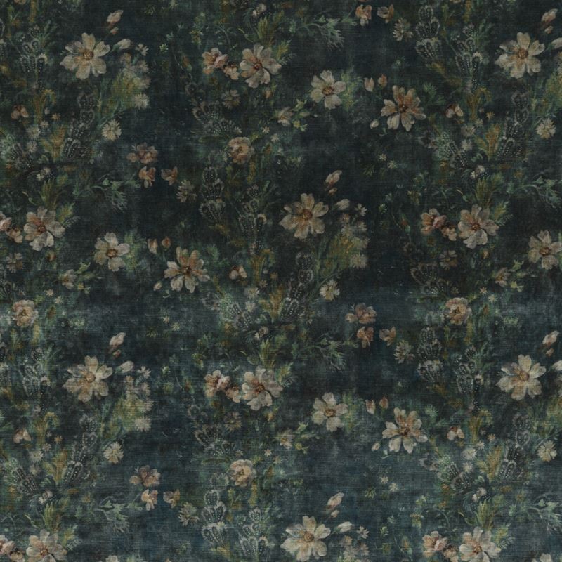 G P & J Baker Fabric BP10644.1 Queen's Garden Velvet Jade