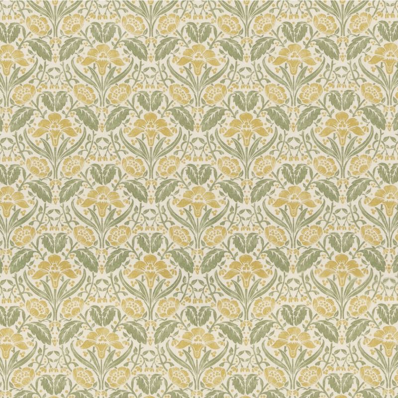 G P & J Baker Fabric BP10979.2 Iris Meadow Yellow/Green
