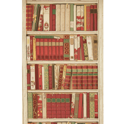 Brunschwig & Fils Wallpaper BR-69080.166 Bibliotheque Red