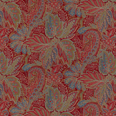 Brunschwig & Fils Fabric BR-70423.179 Chandigarh Cotton and Linen Print Garnet