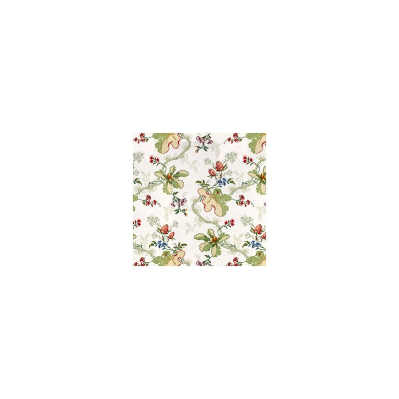 Brunschwig & Fils Fabric BR-79355.000 Fabriano Cotton and Linen Print White