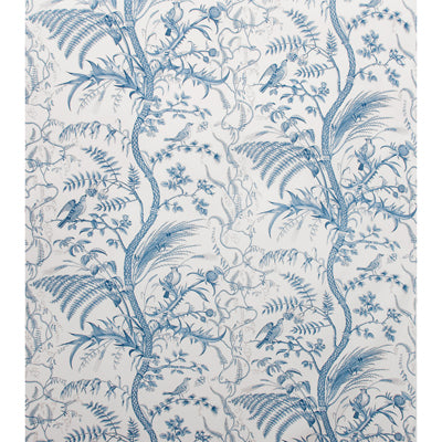 Brunschwig & Fils Fabric BR-79431.222 Bird and Thistle Cotton Print Blue