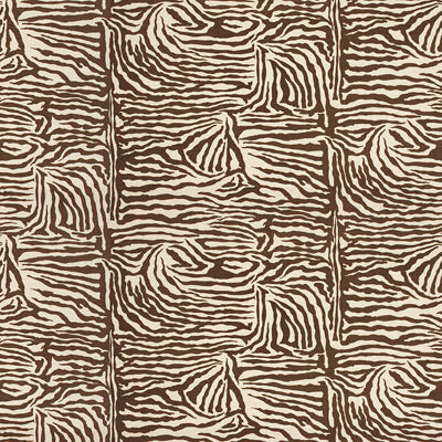 Brunschwig & Fils Fabric BR-79770.874 Ashanti Linen and Cotton Print Brown