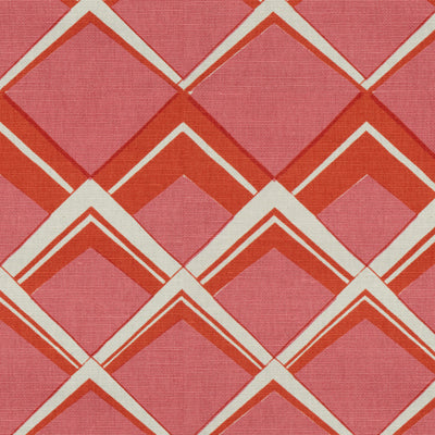 Brunschwig & Fils Fabric BR-79774.641 Palladium Linen and Orange Pink