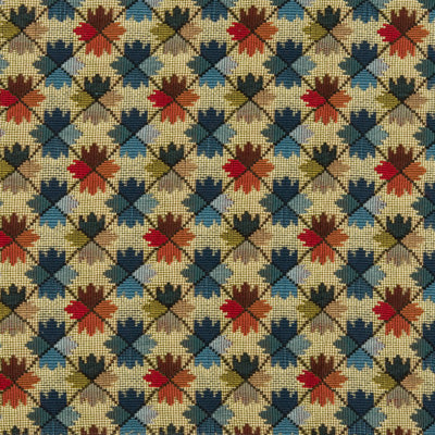 Brunschwig & Fils Fabric BR-89071.M21 Oatlands Tapestry Blue/Red