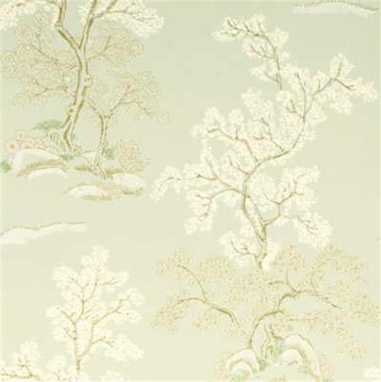 G P & J Baker Wallpaper BW45001.6 Oriental Tree Pale Aqua
