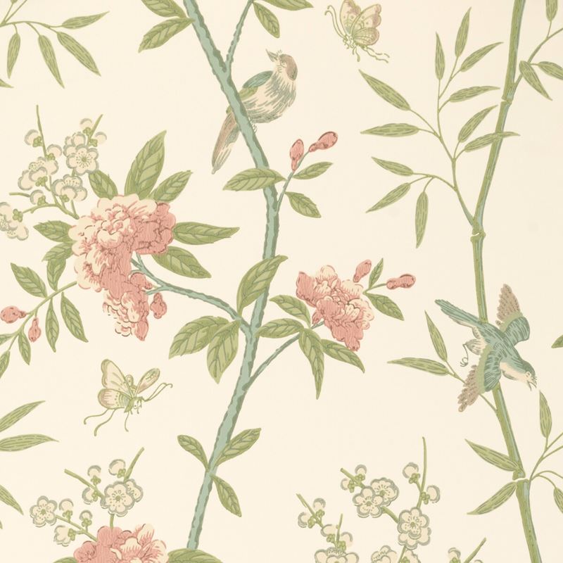 G P & J Baker Wallpaper BW45066.8 Peony & Blossom Vintage