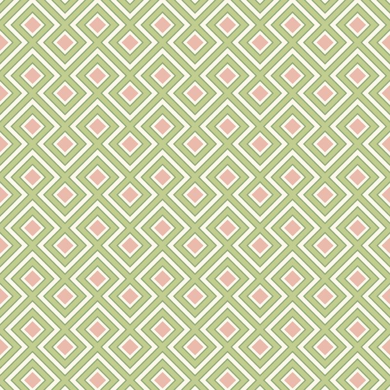 G P & J Baker Wallpaper BW45098.2 La Fiorentina Small Green/Blush