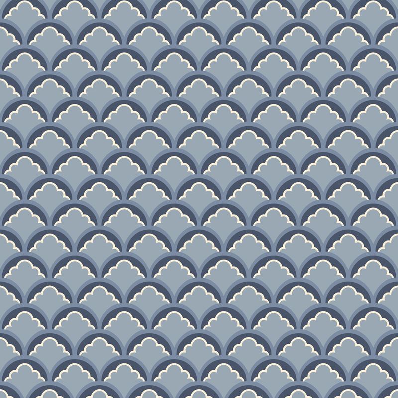 G P & J Baker Wallpaper BW45099.1 Mount Temple Small Blue