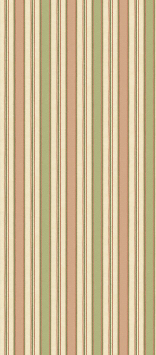 G P & J Baker Wallpaper BW45131.6 Melbourne Stripe Soft Red/Green