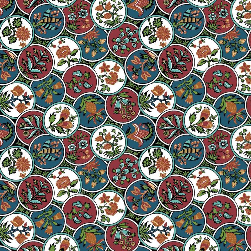 RM Coco Fabric Cloisonné Tuscan Red