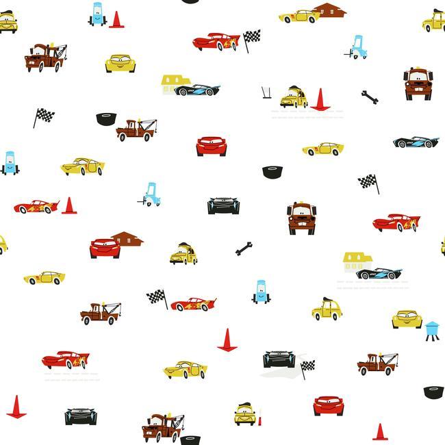 York Wallpaper DI0921 Disney and Pixar Cars Racing Spot