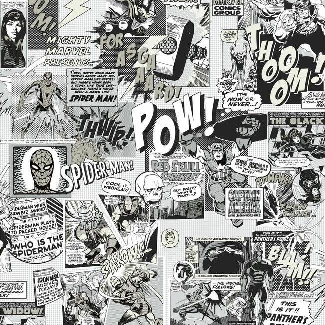 York Wallpaper DI0946 Marvel Comics Pow!