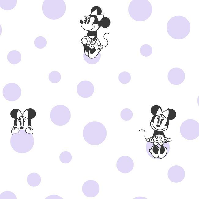 York Wallpaper DI1028 Disney Minnie Mouse Dots