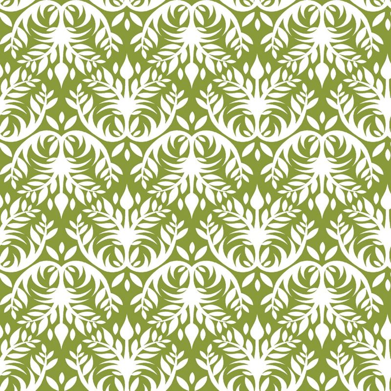 RM Coco Fabric Double Dutch Damask Reversal Ivy