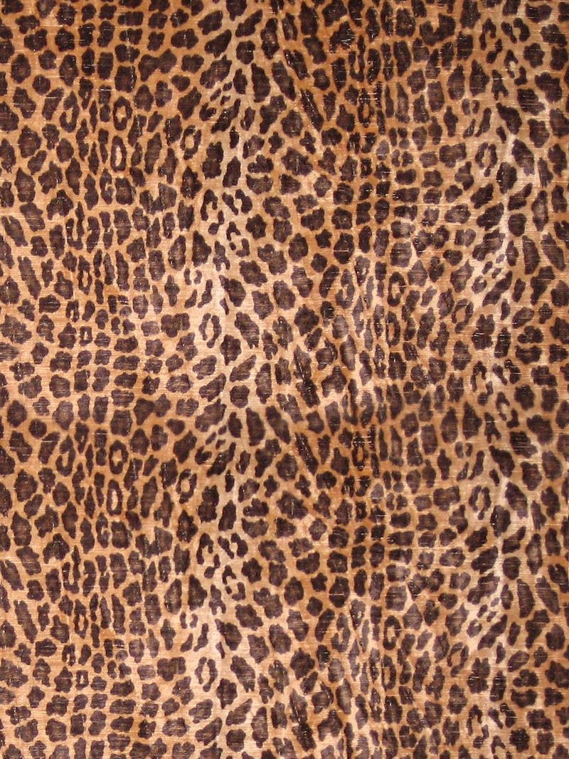 Scalamandre Fabric F0 00015507 Leopard Brown & Black
