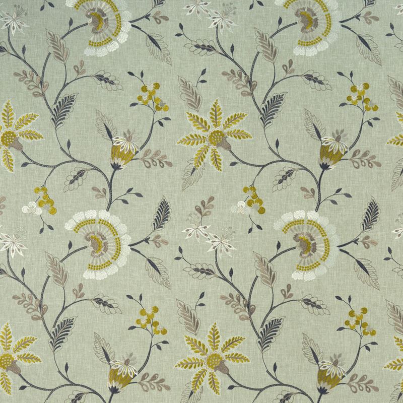 Clarke and Clarke Fabric F1004-1 Delamere Chartreuse