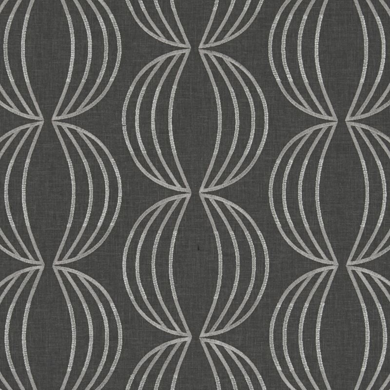 Clarke and Clarke Fabric F1070-2 Carraway Charcoal