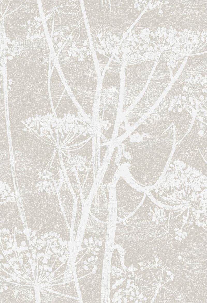 Cole & Son Fabric F111/5019.CS Cow Parsley Wht Taupe