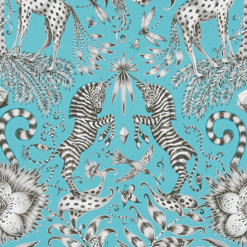 Clarke and Clarke Fabric F1111-7 Kruger Teal