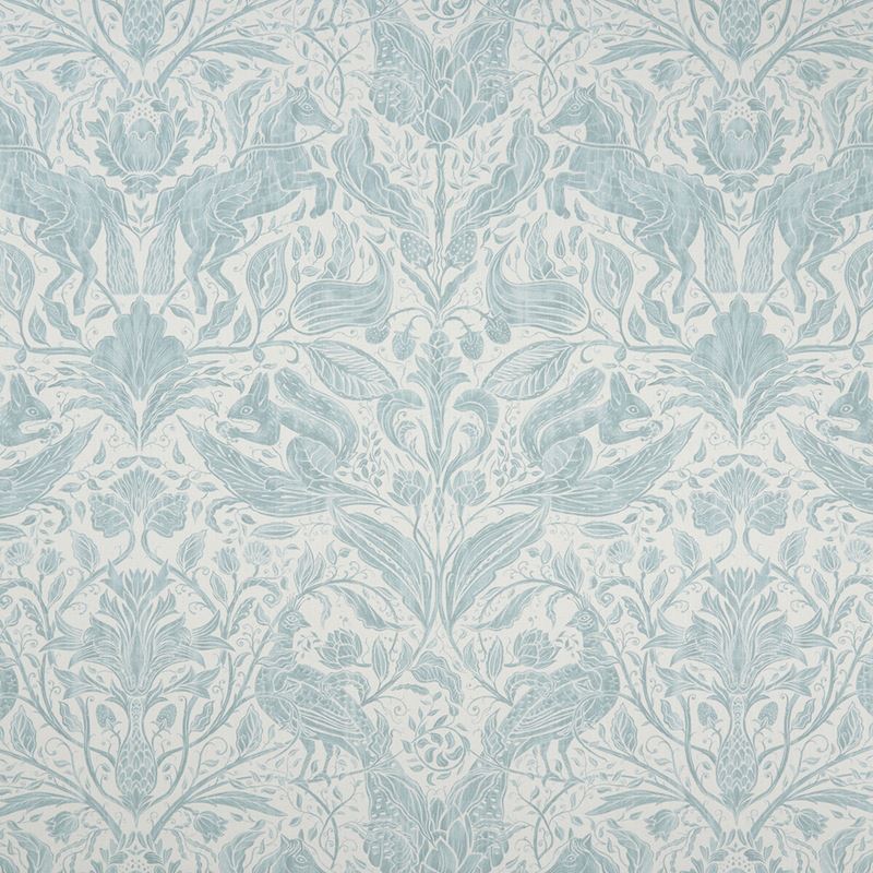 Clarke and Clarke Fabric F1159-2 Forest Trail Duckegg
