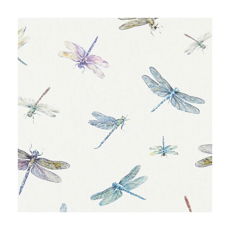 Clarke and Clarke Fabric F1264-1 Dragonflies Cream