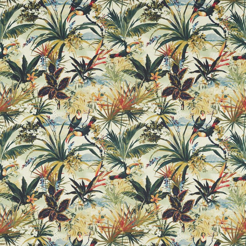 Clarke and Clarke Fabric F1614-1 Toucan Antique