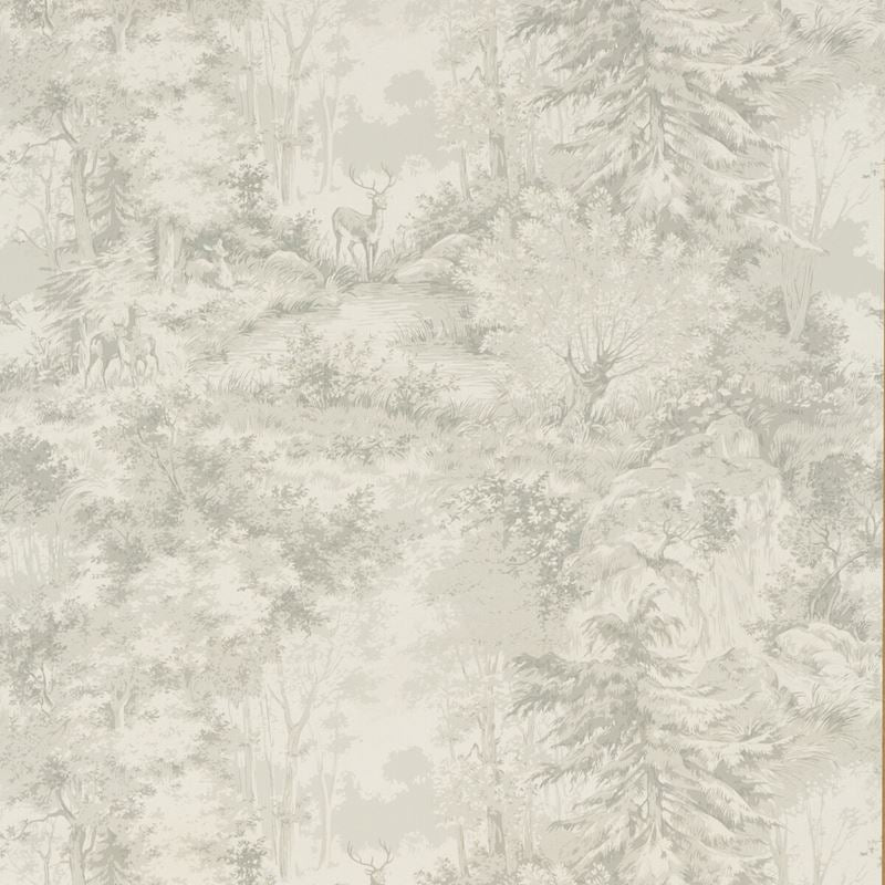 Mulberry Wallpaper FG076.J125 Torridon Silver/Grey