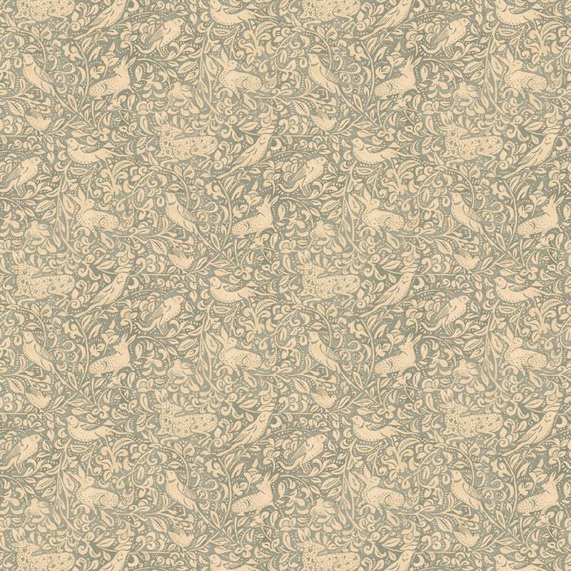 Mulberry Wallpaper FG110.R41 Hedgerow Soft Teal