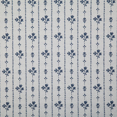 Pindler Fabric FLO069-BL01 Floral Stripe Denim