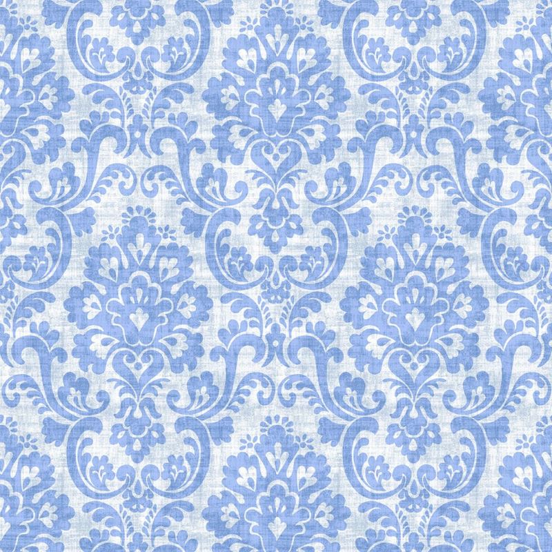 RM Coco Fabric Frescato Damask French Blue
