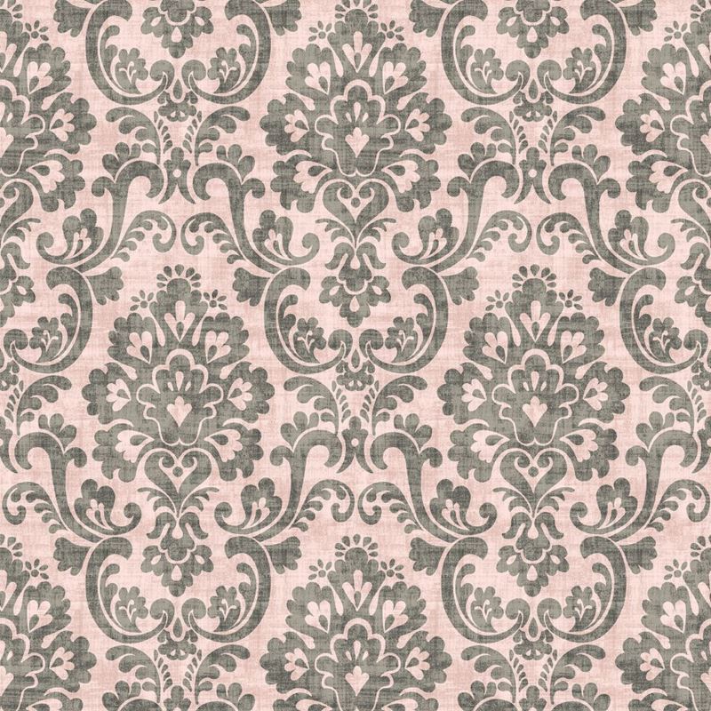 RM Coco Fabric Frescato Damask Pink Flannel