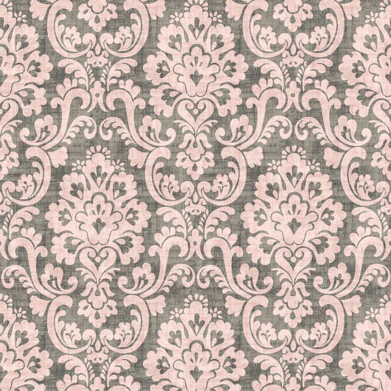 RM Coco Fabric Frescato Damask Reversal Rose Dust